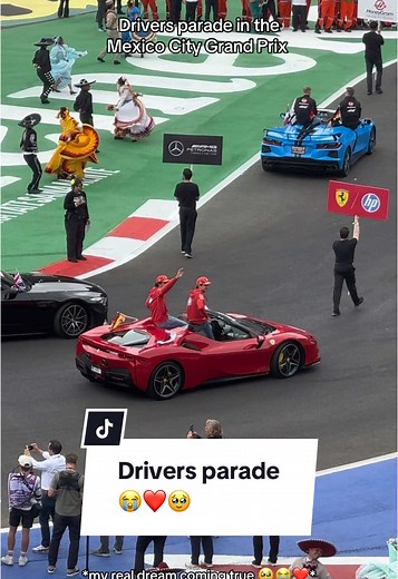 Emotional Drivers Parade at Mexico City Grand Prix 2024