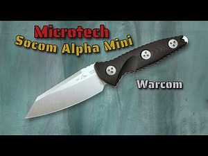 Microtech Socom Alpha Mini Warcom: Great Carry Friendly Fixed Blade Tactical EDC