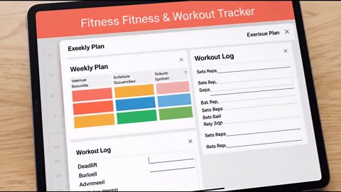 Fitness Tracker Spreadsheet, Workout Log, Weight Loss Planner (google Sheets) - Etsy