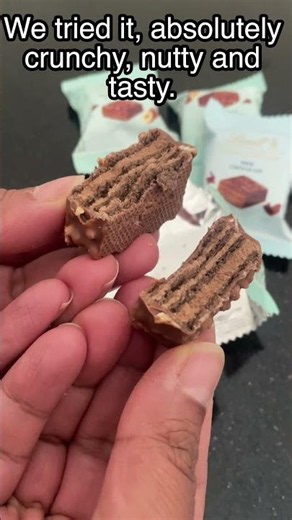 The Crunchiest Lindt Treat You Need to Try! 🍫✨ 🤤 #ChocolateLovers #chocolatewafer