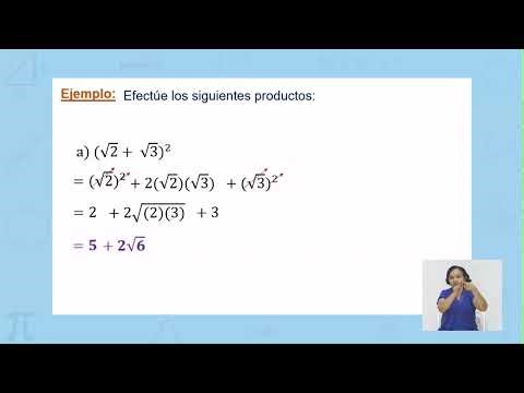 Secundaria | Matemáticas - 9no Grado | Productos de Expresiones con Raíces Cuadradas