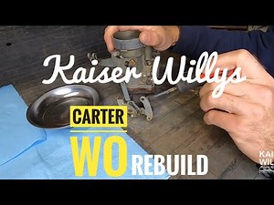 Carter WO rebuild Cj2A l-134 Part 1 Disassembly