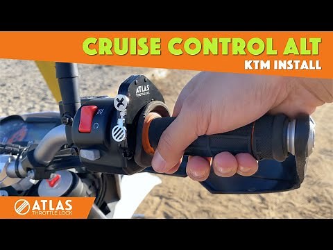 ATLAS Throttle Lock installation on a KTM 690, 1090 and 1190 throttle