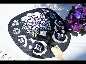 【うちわの切り絵を作ろう!!】［佐川綾野の切り絵教室］