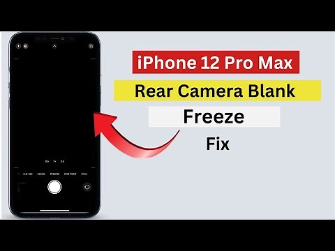 iPhone 12 Pro Max Camera black screen fix | iPhone camera blank/frozen fix.