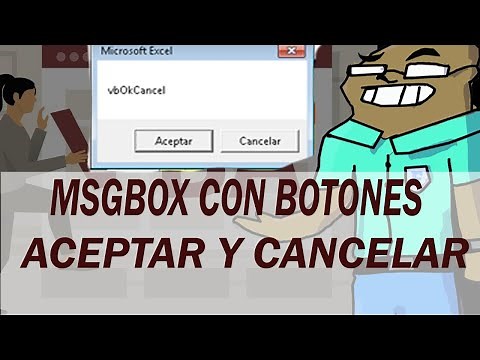 Mensaje MsgBox con botones Aceptar y Cancelar en macro en Excel VBA Bien explicado
