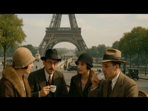 Paris in the 1920s in Color - The City of Jazz Comes Alive