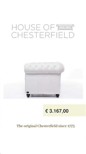 Experience timeless elegance with our white 3-seater Chesterfield...