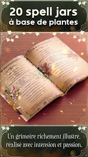 Grimoire de Magie Verte - 20 Spell Jars à base de plantes à faire soi-même !