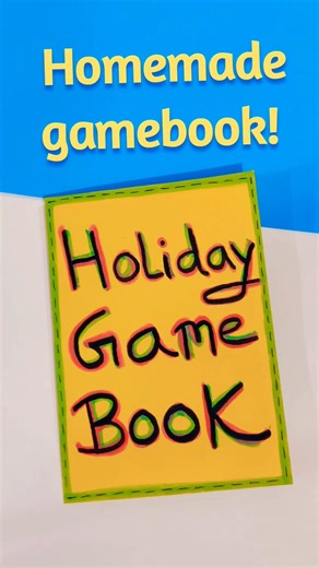 DIY Homemade Holiday Game Book 😲🌈 best out of waste/easy craft ideas/paper craft #shorts #craft