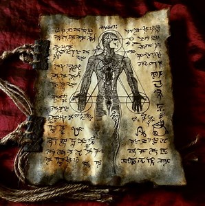 NECROMANCER Tome Fragment Necronomicon Cthulhu Larp Prop Lovecraft Monsters - Etsy