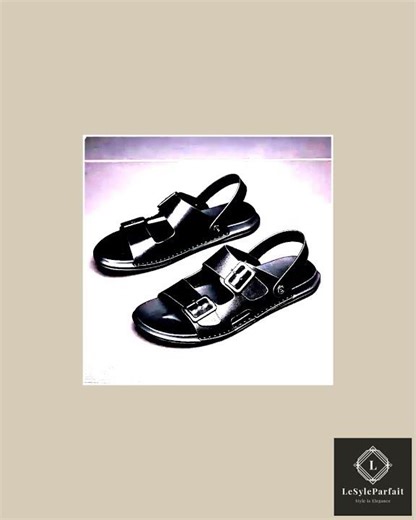 Concise Leather Sandals