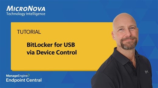 Automatically Encrypt USB Drives with BitLocker – Device Control in Endpoint Central | Juergen Rinelli