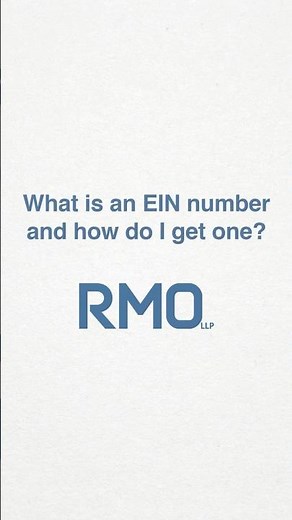 What is an EIN number and how do I get one?