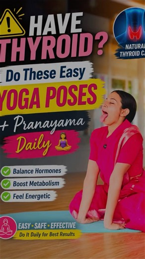 Easy yoga poses & pranayama for thyroid￼✅‪@debparnagoswami.‬#viral #post #youtubeshorts #youtube #new