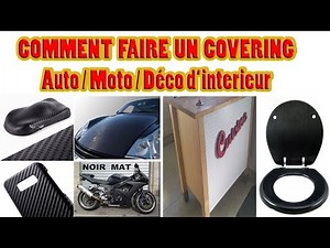 Comment faire un COVERING Carbone sur une VOITURE, TUTORIEL - GUIDE Film adhésif Auto, Moto, Tuning