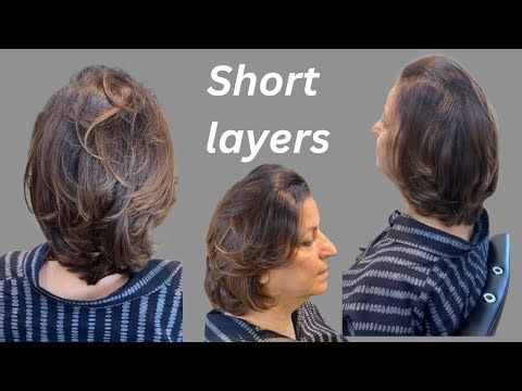 Short Hair with Layers | how to Cut Layers for fuller Look | Step By Step Tutorial