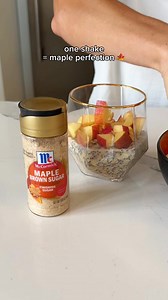 198K views · 9.6K reactions | Make the perfect fall overnight oats breakfast with the sweet richness of McCormick Maple Brown Sugar Finishing Sugar! | McCormick Spice | Facebook