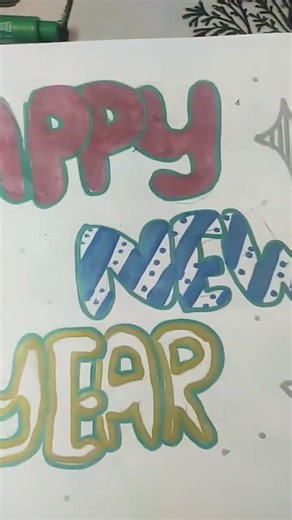 makin diy banner for new year 🎊