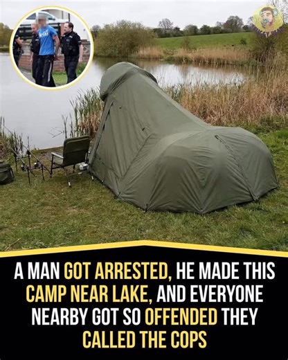 Amira joyesthel A | The man pitched a large, military-style green bivvy tent right on the edge of a scenic fishing lake in the UK countryside. At first glance,... | Instagram