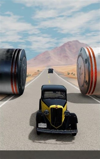 Cars vs Impossible Hydraulic Crush Trap! #beamngdrive