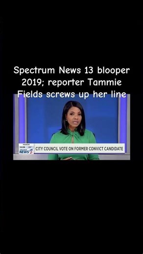Spectrum News 13 blooper 2019; reporter Tammie Fields screws up her line (TikTok version)