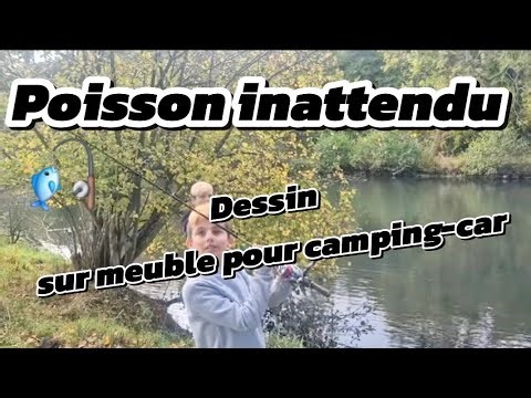 Fishing trip and hand-drawn sketch on camping furniture #nomad #vanlife #poska #drawing