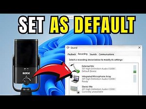 How to Set Your Laptop Microphone as the Default Input Device in Windows (Quick & Easy Guide)