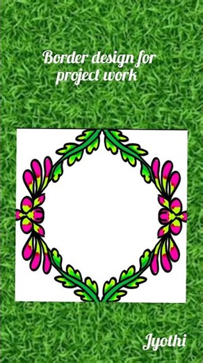 #Border design for project work #corner design #front page design #school assignment #border