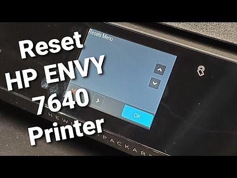 Reset HP ENVY 7640 Printer Access Hidden Factory Support Menu