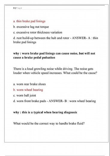 ASE A5 BRAKES EXAM NEWEST ACTUAL EXAM COMPLETE 240 QUESTIONS AND CORRECT DETAILED ANSWERS VERIFIED A
