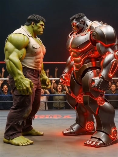 hulk vs twin city robot #fight #foryou #hulku #hulk #robot