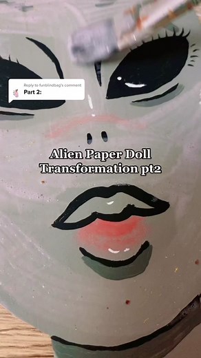 Alien Paper Doll Transformation Pt 2