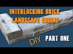Turn a pile of bricks into interlocking flowerbed and landscape edging! Learn how here!