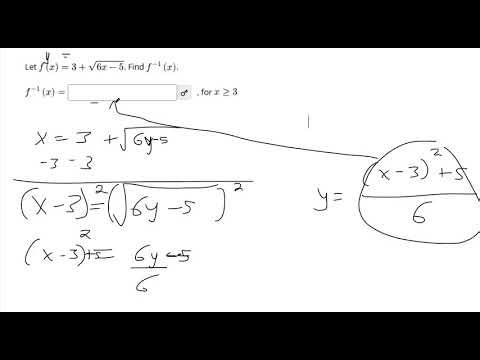 3 8 Finding Inverses of Radical Functions