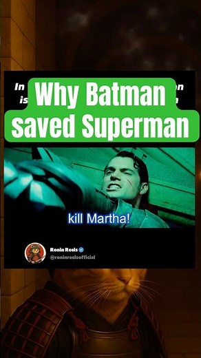 Why ‘Save Martha’ Stopped Batman From Killing Superman | Batman v Superman