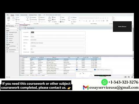 Shelly Cashman Access 365 | Module 3: SAM Critical Thinking Project C