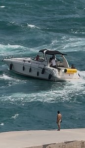 1.4M views · 1.5K reactions | Extra cautious boat with all the fenders out makes an immediate U-Turn at the wavy Haulover Inlet. Filmed exclusively for us by my good friend Scott | Joseph Levy | Facebook