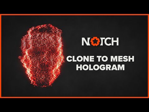 Notch Hologram - Clone to Mesh - Spread Over UV - Notch Builder Tutorial