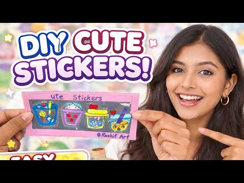 DIY Easy craft idea | DIY Transparent Stickers | Cute & Easy Tutorial |@Rashifyart