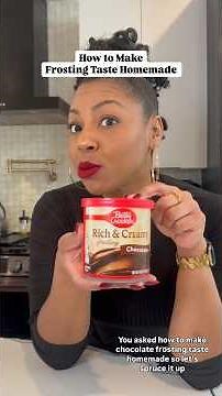 Make store bought frosting taste homemade pt 2! #easyrecipe #hack