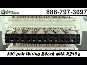 36 port Prewired 110 Block with Modular Jack