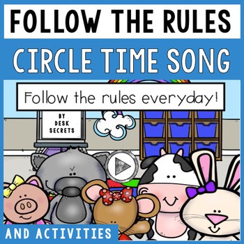 Following Rules Circle Time Song With Activities - Preschool Kindergarten 1st