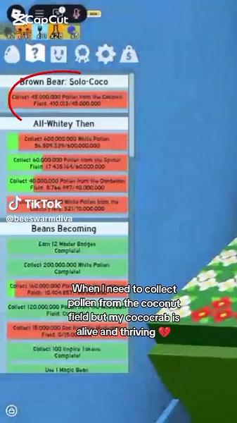 Beeswarm: Collecting Pollen with My Cococrab