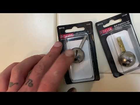 How to change a delta shower cartridge ball style