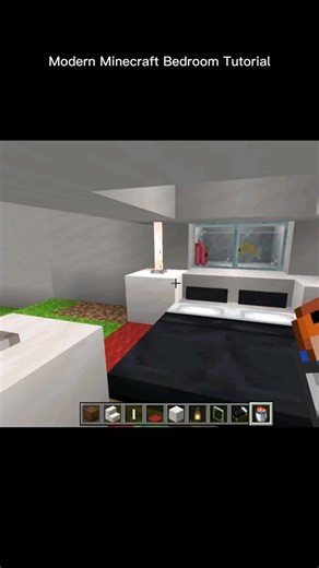 Modern Minecraft Bedroom Tutorial #minecraft #minecrafttutorial #minecraftsurvival