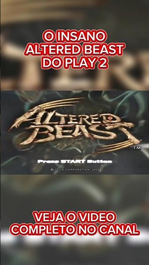 O INSANO "ALTERED BEAST" DE PLAY 2 #games #jogos #curiosidades #jogosdeps2 #gamesnostalgicos
