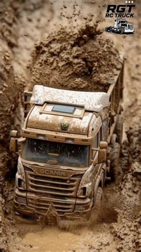 RC Scania Mud Explosion Mayhem”#RCScaniaMud #MudExplosion #RCCargoChaos