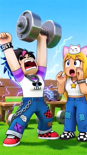 Grumpy Workout vs Hyper Coach – Roblox Disaster 🏋️‍♂️ 💪 #robloxedit