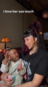 Cardi B with her adorable little princess daughter Blossom having wonderful conversation. 😍🥹🌸 | Bardi Fever